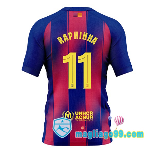 Magliago - Passione Maglie Thai Affidabili Basso Costo Online Shop | Maglia FC Barcellona (RAPHINHA 11) Prima Blu Rosso 2025/2026
