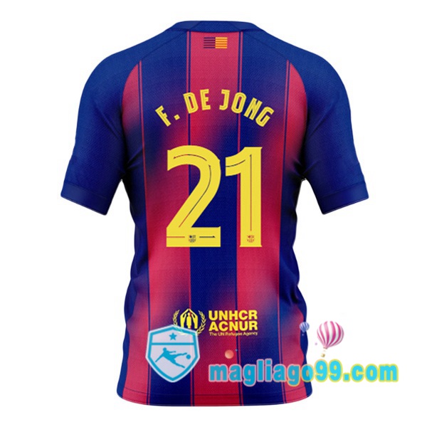 Magliago - Passione Maglie Thai Affidabili Basso Costo Online Shop | Maglia FC Barcellona (F. DE JONG 21) Prima Blu Rosso 2025/2026