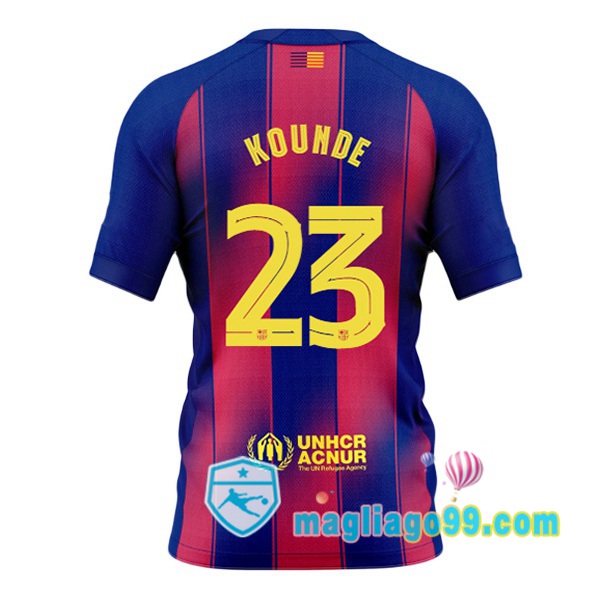 Magliago - Passione Maglie Thai Affidabili Basso Costo Online Shop | Maglia FC Barcellona (KOUNDE 23) Prima Blu Rosso 2025/2026