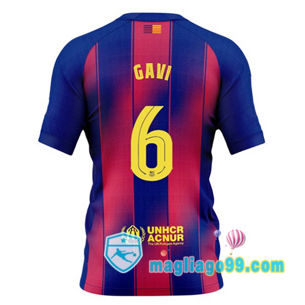 Magliago - Passione Maglie Thai Affidabili Basso Costo Online Shop | Maglia FC Barcellona (GAVI 6) Prima Blu Rosso 2025/2026