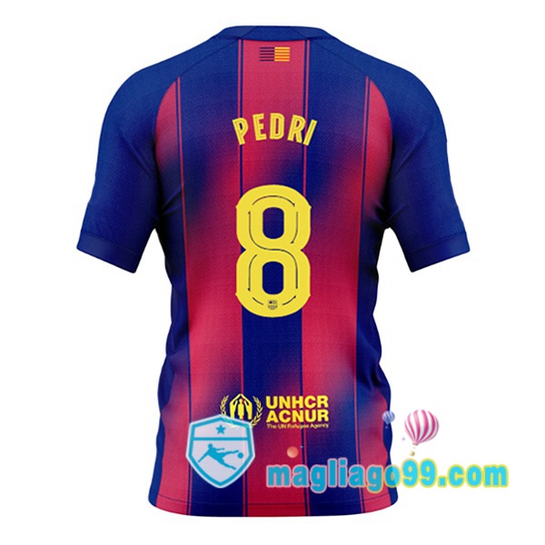 Magliago - Passione Maglie Thai Affidabili Basso Costo Online Shop | Maglia FC Barcellona (PEDRI 8) Prima Blu Rosso 2025/2026