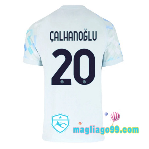 Magliago - Passione Maglie Thai Affidabili Basso Costo Online Shop | Maglia Inter Milan (ÇALHANOĞLU 20) Seconda Bianco Blu 2025/2026