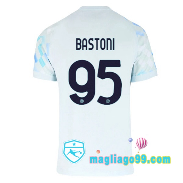 Magliago - Passione Maglie Thai Affidabili Basso Costo Online Shop | Maglia Inter Milan (BASTONI 95) Seconda Bianco Blu 2025/2026