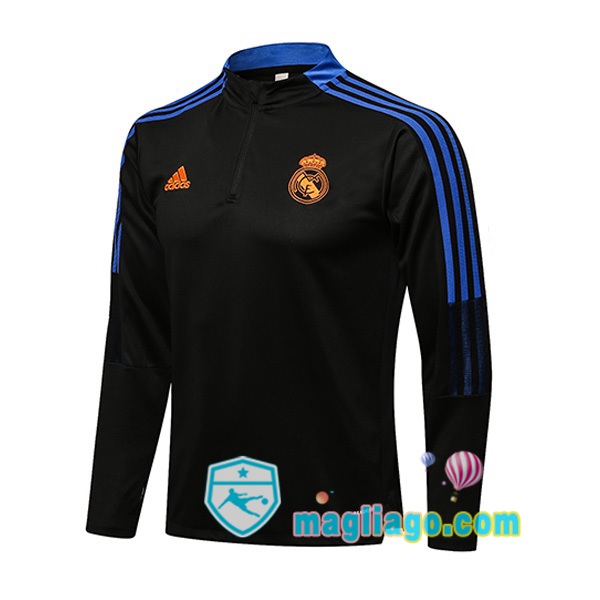 Magliago - Passione Maglie Thai Affidabili Basso Costo Online Shop | Felpa Calcio Real Madrid Nero 2021/2022
