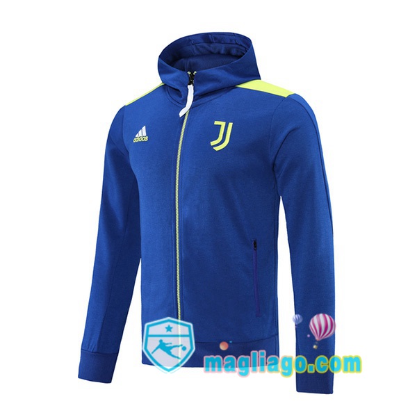 Magliago - Passione Maglie Thai Affidabili Basso Costo Online Shop | Giacca Con Cappuccio Juventus Blu 2021/2022