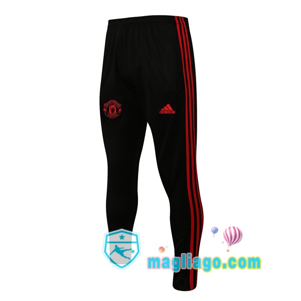 Magliago - Passione Maglie Thai Affidabili Basso Costo Online Shop | Pantaloni Da Allenamento Manchester United Nero Rosso 2021/2022