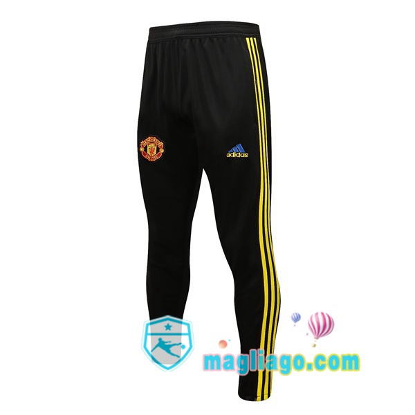 Magliago - Passione Maglie Thai Affidabili Basso Costo Online Shop | Pantaloni Da Allenamento Manchester United Nero Giallo 2021/2022