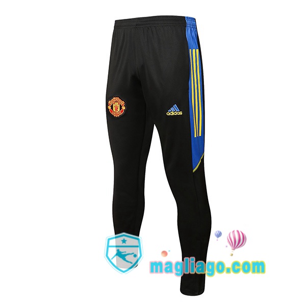 Magliago - Passione Maglie Thai Affidabili Basso Costo Online Shop | Pantaloni Da Allenamento Manchester United Nero Blu 2021/2022