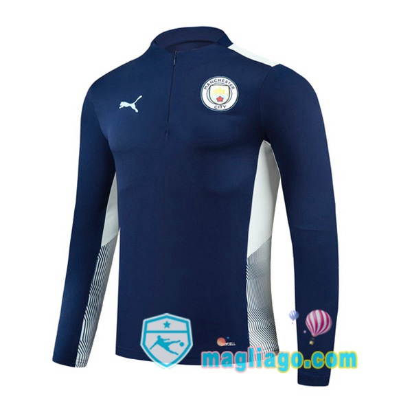 Magliago - Passione Maglie Thai Affidabili Basso Costo Online Shop | Felpa Calcio Manchester City Blu 2021/2022