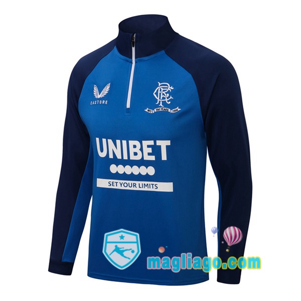Magliago - Passione Maglie Thai Affidabili Basso Costo Online Shop | Felpa Calcio Rangers FC Blu 2021/2022