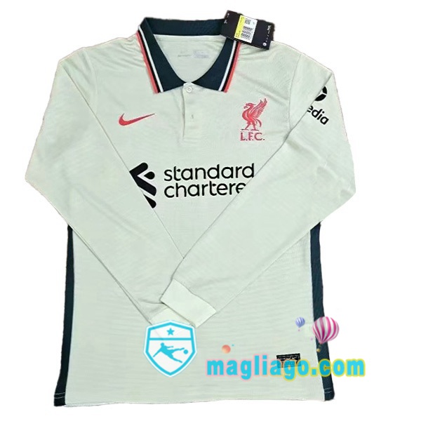 Magliago - Passione Maglie Thai Affidabili Basso Costo Online Shop | Maglia FC Liverpool Seconda Maniche Lunghe 2021/2022