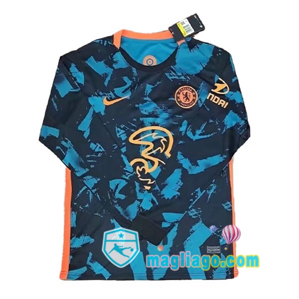 Magliago - Passione Maglie Thai Affidabili Basso Costo Online Shop | Maglia FC Chelsea Terza Maniche Lunghe 2021/2022