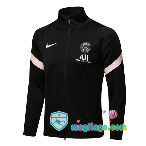 Magliago - Passione Maglie Thai Affidabili Basso Costo Online Shop | Giacca Calcio Paris PSG Nero 2021/2022