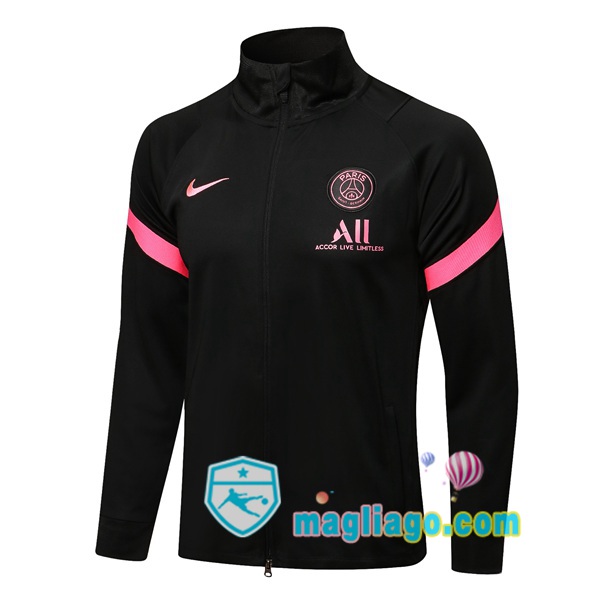 Magliago - Passione Maglie Thai Affidabili Basso Costo Online Shop | Giacca Calcio Paris PSG Nero 2021/2022