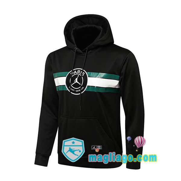 Magliago - Passione Maglie Thai Affidabili Basso Costo Online Shop | Giacca Con Cappuccio JORDAN Paris PSG Nero 2021/2022