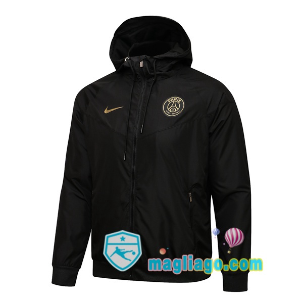 Magliago - Passione Maglie Thai Affidabili Basso Costo Online Shop | Giacca A Vento Paris PSG Nero 2021/2022