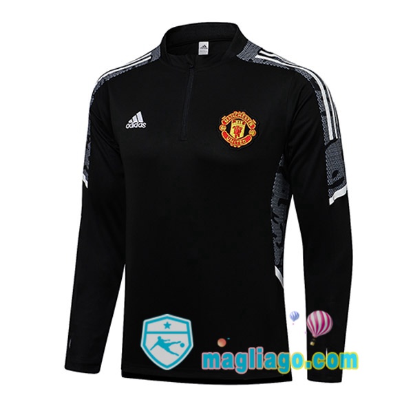 Magliago - Passione Maglie Thai Affidabili Basso Costo Online Shop | Felpa Calcio Manchester United Nero 2021/2022