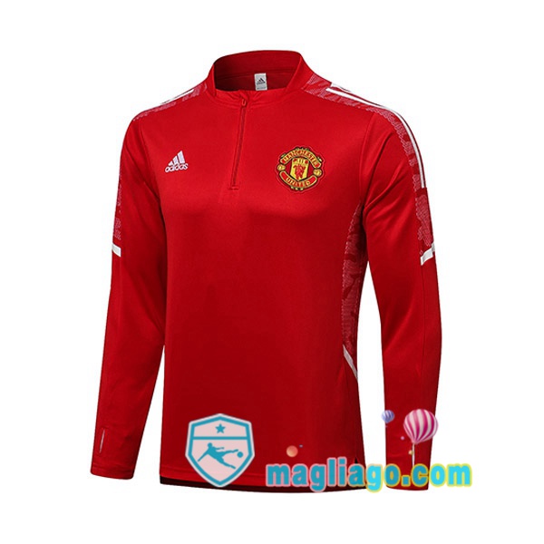 Magliago - Passione Maglie Thai Affidabili Basso Costo Online Shop | Felpa Calcio Manchester United Rosso 2021/2022