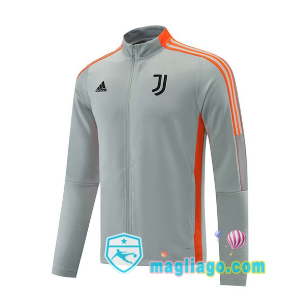 Magliago - Passione Maglie Thai Affidabili Basso Costo Online Shop | Giacca Calcio Juventus Grigio 2021/2022