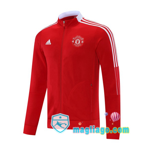 Magliago - Passione Maglie Thai Affidabili Basso Costo Online Shop | Giacca Calcio Manchester United Rosso 2021/2022