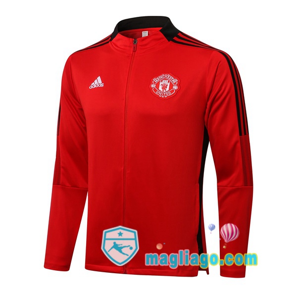 Magliago - Passione Maglie Thai Affidabili Basso Costo Online Shop | Giacca Calcio Manchester United Rosso 2021/2022