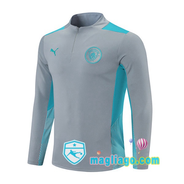 Magliago - Passione Maglie Thai Affidabili Basso Costo Online Shop | Felpa Calcio Manchester City Grigio 2021/2022