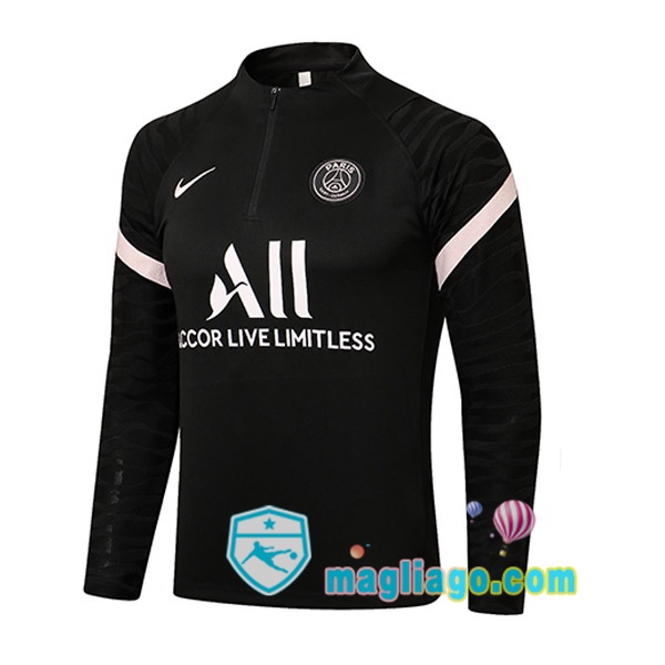 Magliago - Passione Maglie Thai Affidabili Basso Costo Online Shop | Felpa Calcio Paris PSG Nero 2021/2022