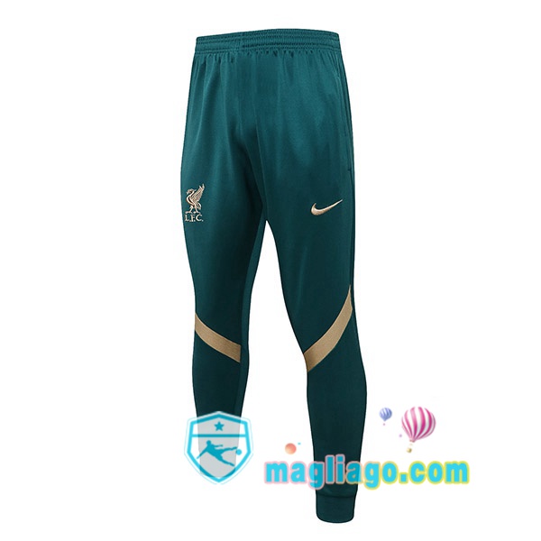 Magliago - Passione Maglie Thai Affidabili Basso Costo Online Shop | Pantaloni Da Allenamento FC Liverpool Verde 2021/2022