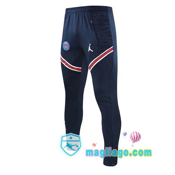 Magliago - Passione Maglie Thai Affidabili Basso Costo Online Shop | Pantaloni Da Allenamento JORDAN Paris PSG Blu Royal 2021/2022