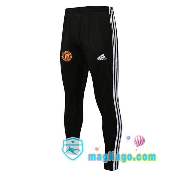 Magliago - Passione Maglie Thai Affidabili Basso Costo Online Shop | Pantaloni Da Allenamento Manchester United Nero Rosso 2021/2022