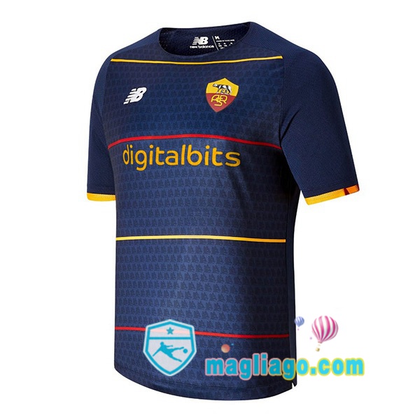 Magliago - Passione Maglie Thai Affidabili Basso Costo Online Shop | Maglia AS Roma Uomo Quattro Blu 2021/2022