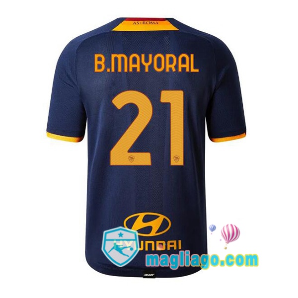 Magliago - Passione Maglie Thai Affidabili Basso Costo Online Shop | Maglia AS Roma (B.MAYORAL 21) Uomo Quattro 2021/2022