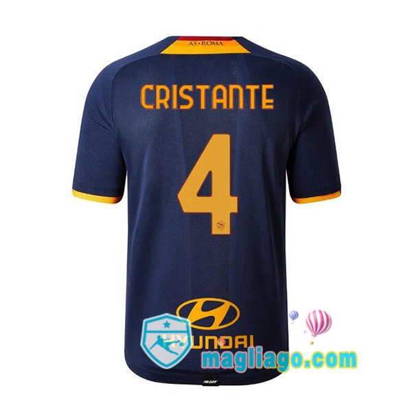 Magliago - Passione Maglie Thai Affidabili Basso Costo Online Shop | Maglia AS Roma (CRISTANTE 4) Uomo Quattro 2021/2022