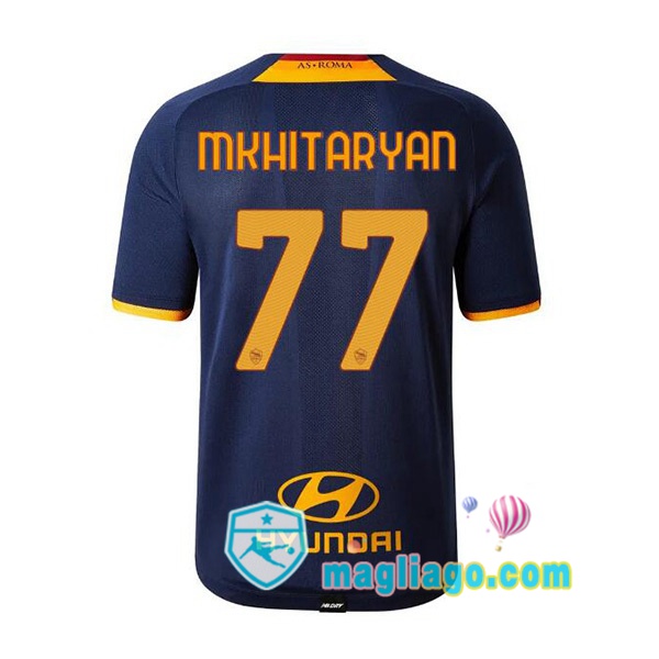 Magliago - Passione Maglie Thai Affidabili Basso Costo Online Shop | Maglia AS Roma (MKHITARYAN 77) Uomo Quattro 2021/2022