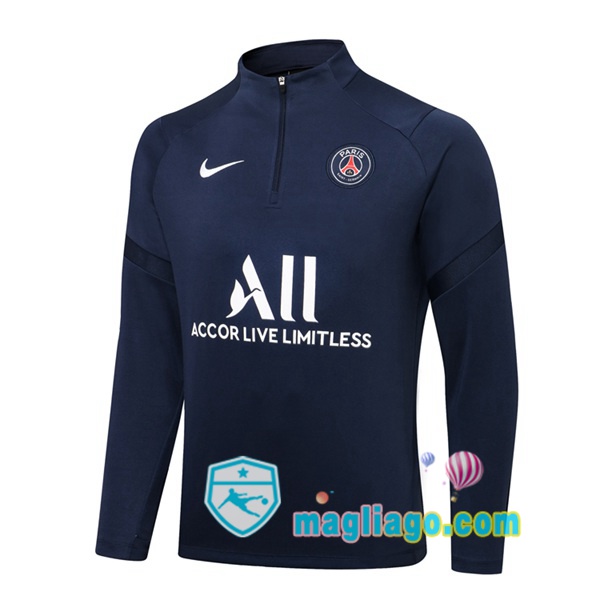 Magliago - Passione Maglie Thai Affidabili Basso Costo Online Shop | Felpa Calcio Paris PSG Blu Royal 2021/2022