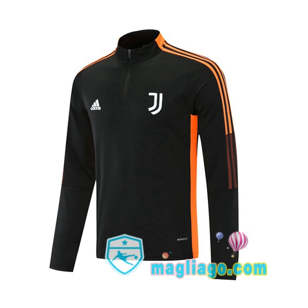 Magliago - Passione Maglie Thai Affidabili Basso Costo Online Shop | Felpa Calcio Juventus Nero Arancione 2021/2022