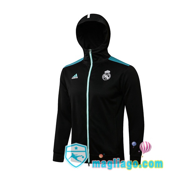 Magliago - Passione Maglie Thai Affidabili Basso Costo Online Shop | Giacca Con Cappuccio Real Madrid Nero 2021/2022