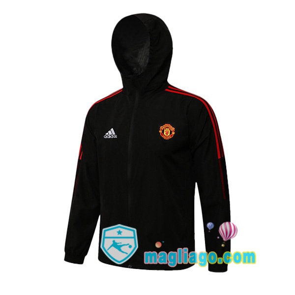 Magliago - Passione Maglie Thai Affidabili Basso Costo Online Shop | Giacca Con Cappuccio Manchester United Nero 2021/2022