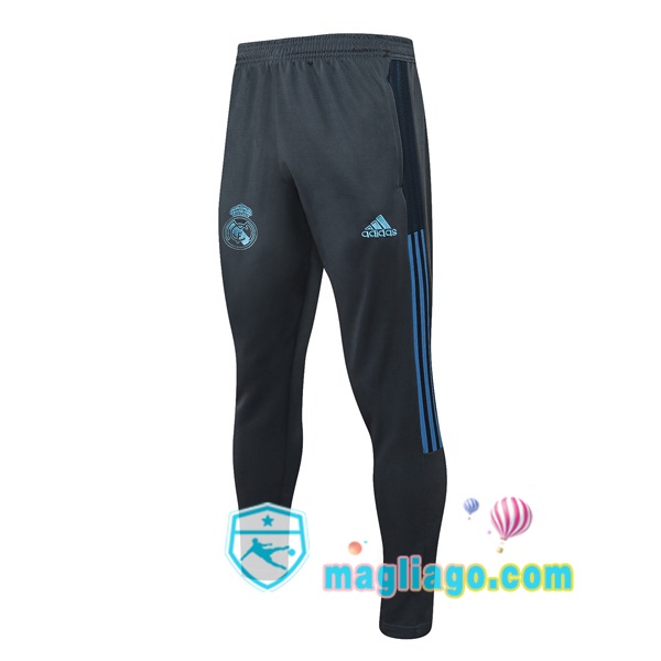 Magliago - Passione Maglie Thai Affidabili Basso Costo Online Shop | Pantaloni Da Allenamento Real Madrid Grigio 2021/2022