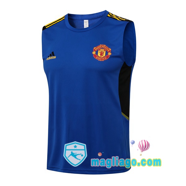 Magliago - Passione Maglie Thai Affidabili Basso Costo Online Shop | Gilet da Calcio Manchester United Blu 2021/2022
