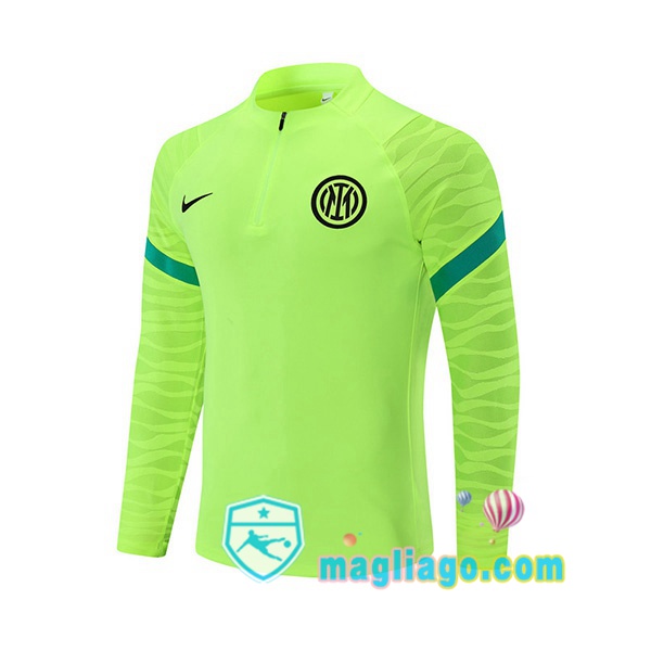 Magliago - Passione Maglie Thai Affidabili Basso Costo Online Shop | Felpa Calcio Inter Milan Verde 2021/2022
