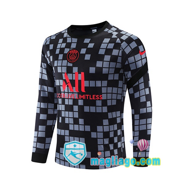 Magliago - Passione Maglie Thai Affidabili Basso Costo Online Shop | Felpa Calcio Paris PSG Grigio 2021/2022
