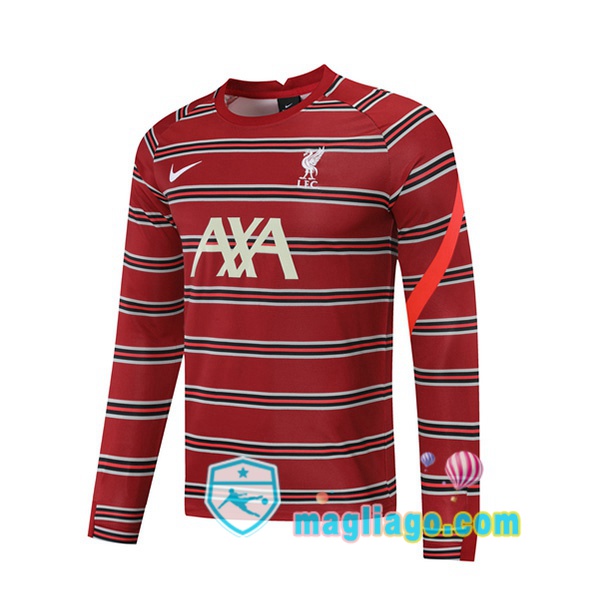 Magliago - Passione Maglie Thai Affidabili Basso Costo Online Shop | Felpa Calcio FC Liverpool Rosso 2021/2022