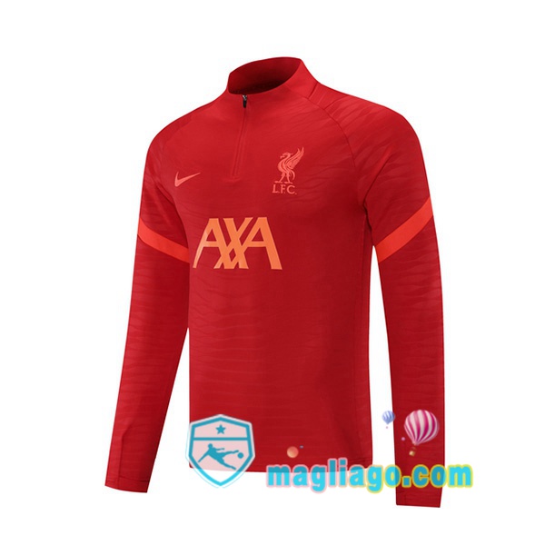 Magliago - Passione Maglie Thai Affidabili Basso Costo Online Shop | Felpa Calcio FC Liverpool Rosso 2021/2022