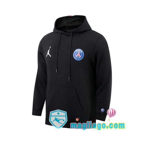 Magliago - Passione Maglie Thai Affidabili Basso Costo Online Shop | Felpa Con Cappuccio JORDAN Paris PSG Nero 2021/2022
