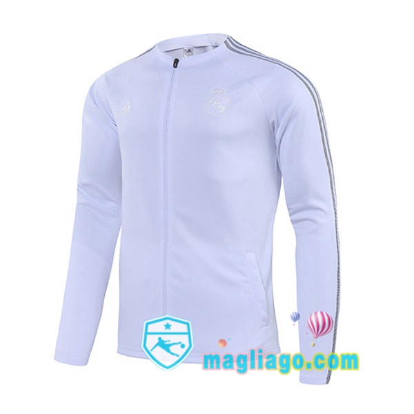Magliago - Passione Maglie Thai Affidabili Basso Costo Online Shop | Giacca Calcio Real Madrid Bianco 2021/2022