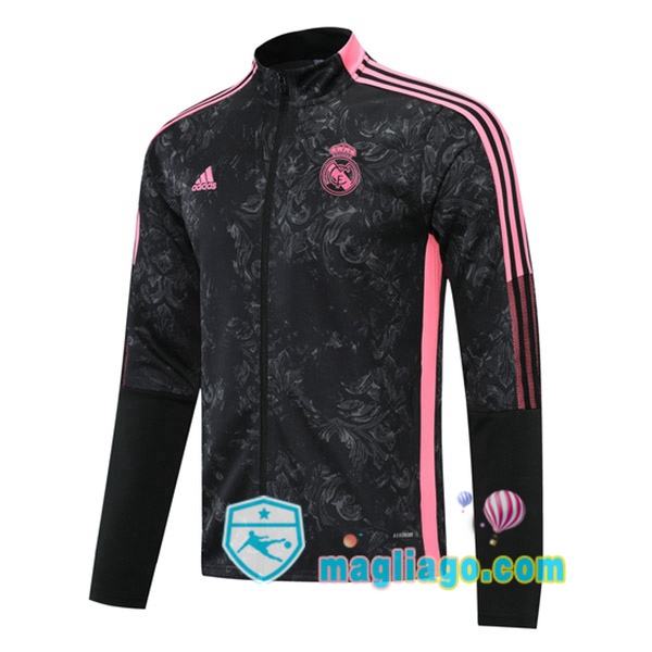 Magliago - Passione Maglie Thai Affidabili Basso Costo Online Shop | Giacca Calcio Real Madrid Nero 2021/2022