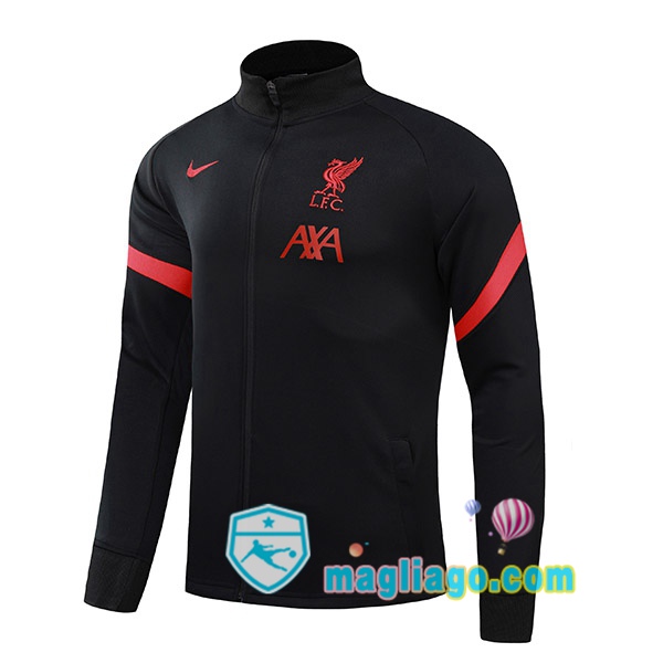 Magliago - Passione Maglie Thai Affidabili Basso Costo Online Shop | Giacca Calcio FC Liverpool Nero 2021/2022