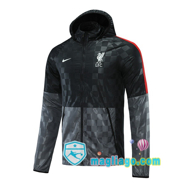 Magliago - Passione Maglie Thai Affidabili Basso Costo Online Shop | Giacca a Vento FC Liverpool Nero 2021/2022