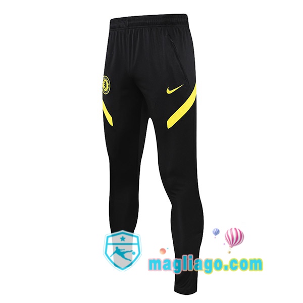 Magliago - Passione Maglie Thai Affidabili Basso Costo Online Shop | Pantaloni Da Allenamento FC Chelsea Nero 2021/2022